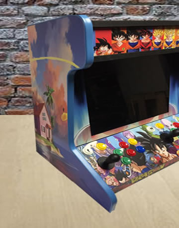 Mueble Mando Arcade controller con diseño de vinilos